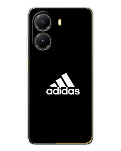 Чехол для Xiaomi POCO X7 Pro с картинкой «Черная классика Adidas»