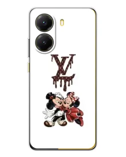 Чехол для Xiaomi POCO X7 Pro с картинкой «LV и Микки Маус»