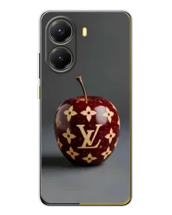 Чехол для Xiaomi POCO X7 Pro с картинкой «Красное яблоко LV»