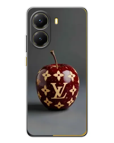 Чехол для Xiaomi POCO X7 Pro с картинкой «Красное яблоко LV»
