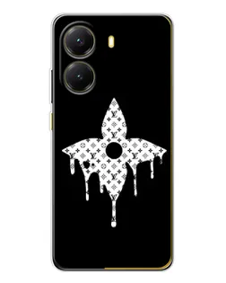 Чехол для Xiaomi POCO X7 Pro с картинкой «Цветочная монограмма»