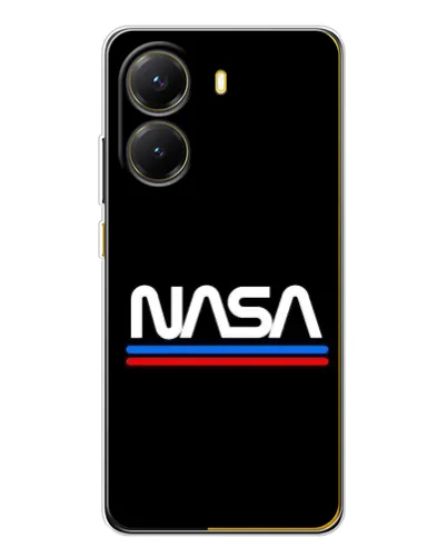 Чехол для Xiaomi POCO X7 Pro с картинкой «NASA — классика Red Blue» Чехол для Xiaomi POCO X7 Pro с картинкой «NASA — классика Red Blue»