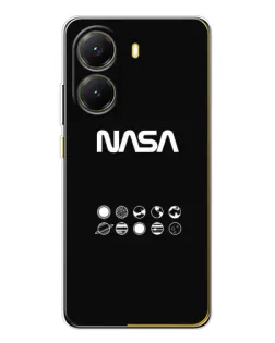 Чехол для Xiaomi POCO X7 Pro с картинкой «NASA — технический принт» Чехол для Xiaomi POCO X7 Pro с картинкой «NASA — технический принт»