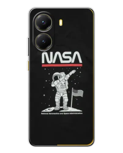 Чехол для Xiaomi POCO X7 Pro с картинкой «NASA — шагаем по Луне» Чехол для Xiaomi POCO X7 Pro с картинкой «NASA — шагаем по Луне»