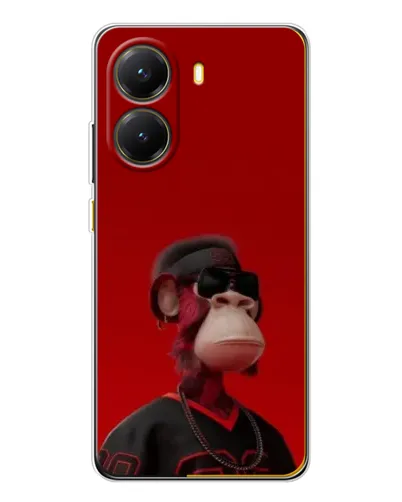 Чехол для Xiaomi POCO X7 Pro с картинкой «Bored Ape в красном» Чехол для Xiaomi POCO X7 Pro с картинкой «Bored Ape в красном»