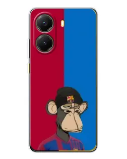 Чехол для Xiaomi POCO X7 Pro с картинкой «Bored Ape — фанат Барсы» Чехол для Xiaomi POCO X7 Pro с картинкой «Bored Ape — фанат Барсы»