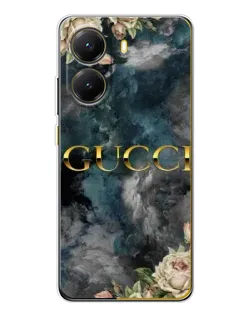 Чехол для Xiaomi POCO X7 Pro с картинкой «Абстрактные цветы Gucci» Чехол для Xiaomi POCO X7 Pro с картинкой «Абстрактные цветы Gucci»