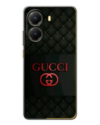Чехол для Xiaomi POCO X7 Pro с картинкой «Gucci — стеганый черный»