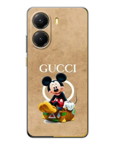 Чехол для Xiaomi POCO X7 Pro с картинкой «Микки Маус Gucci — крафт»