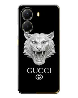Чехол для Xiaomi POCO X7 Pro с картинкой «Gucci — серебряный лев» Чехол для Xiaomi POCO X7 Pro с картинкой «Gucci — серебряный лев»