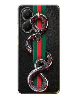 Чехол для Xiaomi POCO X7 Pro с картинкой «Gucci — змея на полосе» Чехол для Xiaomi POCO X7 Pro с картинкой «Gucci — змея на полосе»