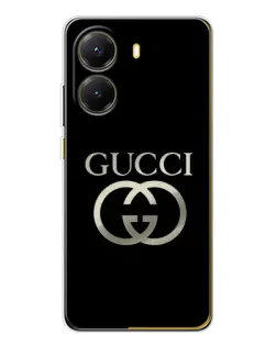 Чехол для Xiaomi POCO X7 Pro с картинкой «Gucci — золото на черном» Чехол для Xiaomi POCO X7 Pro с картинкой «Gucci — золото на черном»