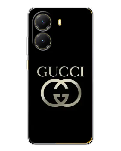 Чехол для Xiaomi POCO X7 Pro с картинкой «Gucci — золото на черном» Чехол для Xiaomi POCO X7 Pro с картинкой «Gucci — золото на черном»