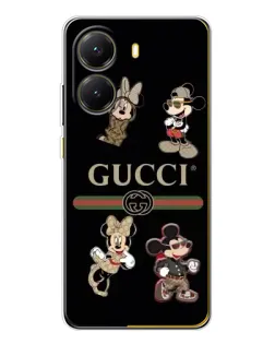 Чехол для Xiaomi POCO X7 Pro с картинкой «Gucci — герои Disney и монограмма» Чехол для Xiaomi POCO X7 Pro с картинкой «Gucci — герои Disney и монограмма»