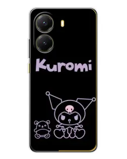 Чохол для Xiaomi POCO X7 Pro з картинкою «Kuromi — чорний мінімалізм» Чохол для Xiaomi POCO X7 Pro з картинкою «Kuromi — чорний мінімалізм»