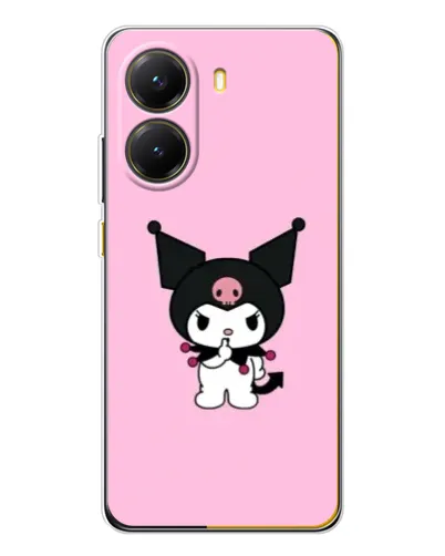 Чехол для Xiaomi POCO X7 Pro с картинкой «Kuromi — розовая нежность»