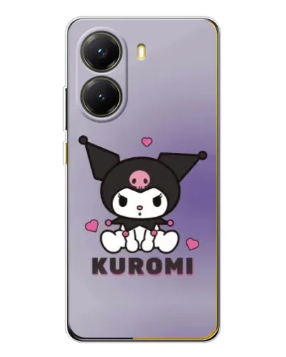 Чехол для Xiaomi POCO X7 Pro с картинкой «Kuromi — фиолетовый арт»