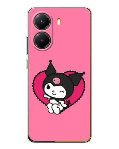 Чехол для Xiaomi POCO X7 Pro с картинкой «Kuromi — любовь в сердце»