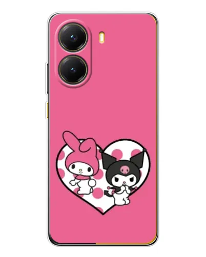 Чехол для Xiaomi POCO X7 Pro с картинкой «Kuromi и My Melody»