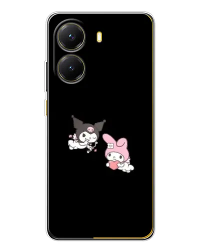 Чехол для Xiaomi POCO X7 Pro с картинкой «My Melody и Kuromi»