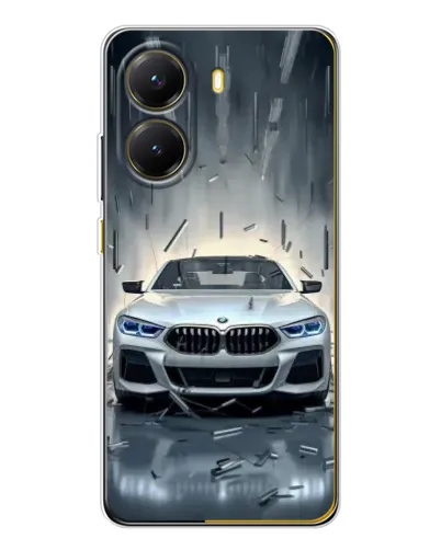 Чехол для Xiaomi POCO X7 Pro с картинкой «BMW в свете фар»