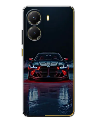 Чехол для Xiaomi POCO X7 Pro с картинкой «BMW на мокрой дороге»