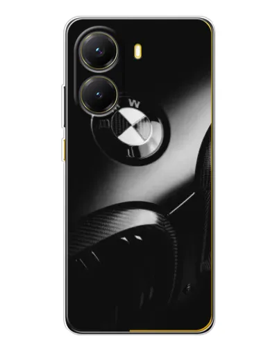 Чехол для Xiaomi POCO X7 Pro с картинкой «Эмблема BMW — макро»