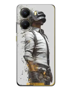 Чехол для Xiaomi POCO X7 Pro с картинкой «PUBG — боец в пыли»