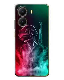 Чехол для Xiaomi POCO X7 Pro с картинкой «PUBG — огненный воин»