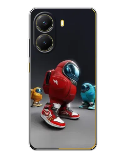 Чехол для Xiaomi POCO X7 Pro с картинкой «Among Us — 3D стиль»