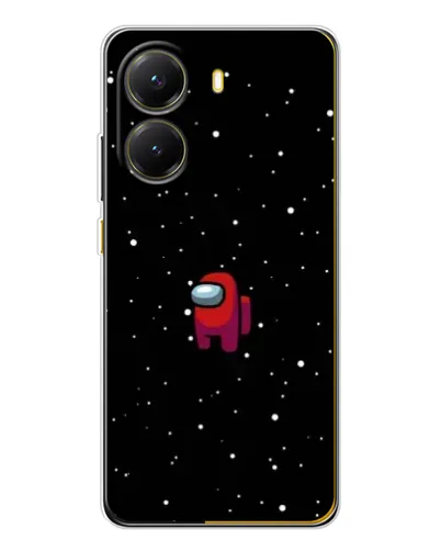 Чехол для Xiaomi POCO X7 Pro с картинкой «Красный Among Us»