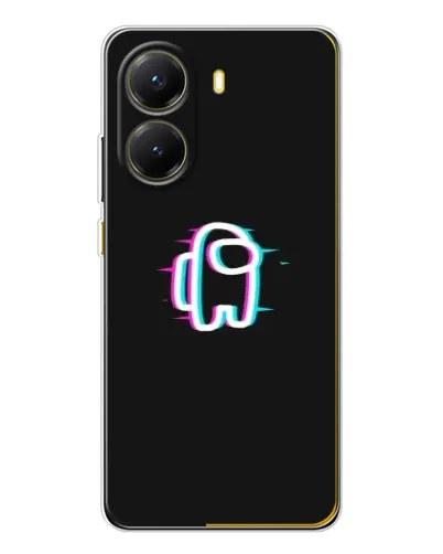 Чехол для Xiaomi POCO X7 Pro с картинкой «Among Us неон»