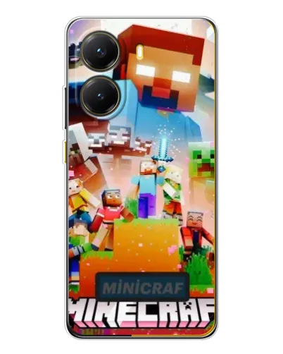 Чехол для Xiaomi POCO X7 Pro с картинкой «Minecraft герои игры»