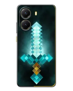Чехол для Xiaomi POCO X7 Pro с картинкой «Алмазный меч неон» Чехол для Xiaomi POCO X7 Pro с картинкой «Алмазный меч неон»