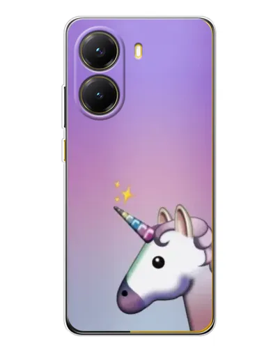 Чехол для Xiaomi POCO X7 Pro с картинкой «Единорог градиент»