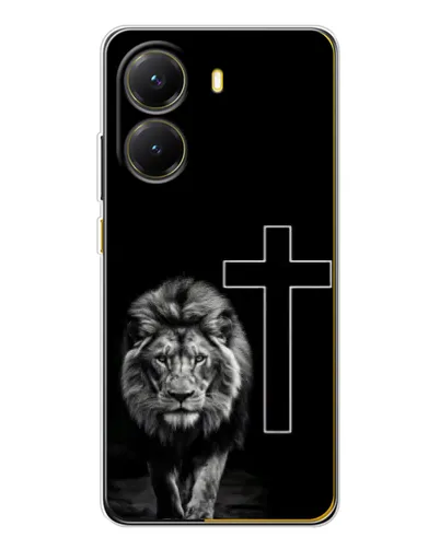 Чехол для Xiaomi POCO X7 Pro с картинкой «Лев и Крест» Чехол для Xiaomi POCO X7 Pro с картинкой «Лев и Крест»