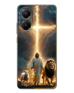 Чехол для Xiaomi POCO X7 Pro с картинкой «Лев Иуды и Свет»