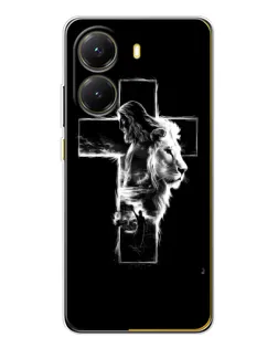 Чехол для Xiaomi POCO X7 Pro с картинкой «Сияющий крест Jesus»