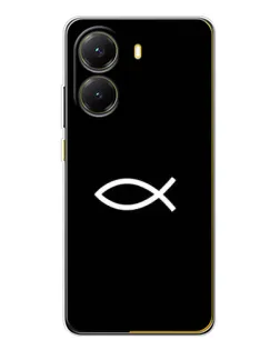Чехол для Xiaomi POCO X7 Pro с картинкой «Символ рыбы Jesus»