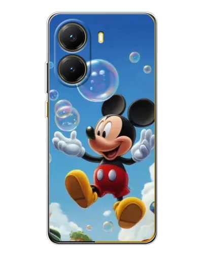 Чехол для Xiaomi POCO X7 Pro с картинкой «Mickey и мыльные пузыри»