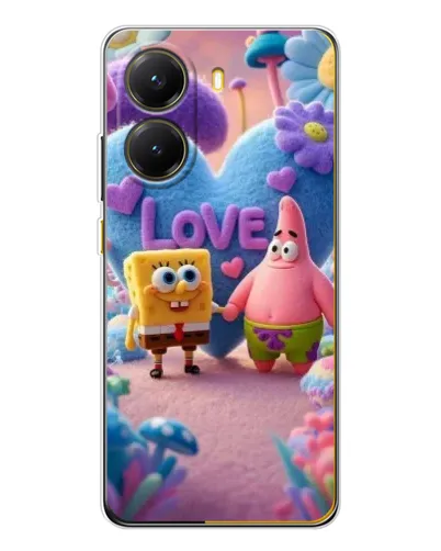 Чехол для Xiaomi POCO X7 Pro с картинкой «Губка Боб Патрик»