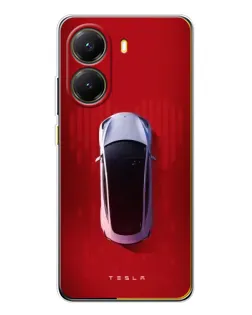 Чехол для Xiaomi POCO X7 Pro с картинкой «Tesla Top View» Чехол для Xiaomi POCO X7 Pro с картинкой «Tesla Top View»