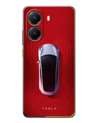 Чехол для Xiaomi POCO X7 Pro с картинкой «Tesla Top View»