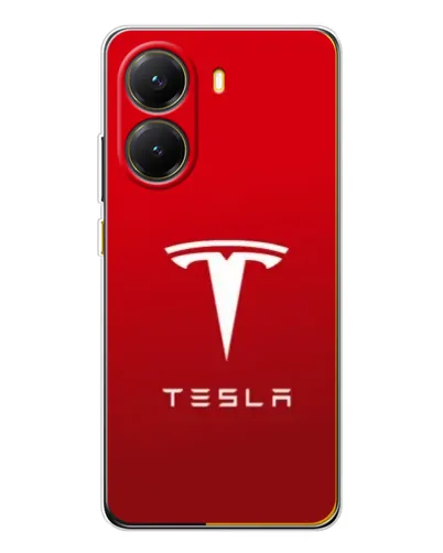 Чехол для Xiaomi POCO X7 Pro с картинкой «Tesla Red Classic»
