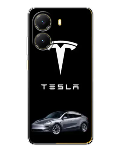 Чехол для Xiaomi POCO X7 Pro с картинкой «Tesla Model Y»