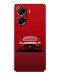 Чехол для Xiaomi POCO X7 Pro с картинкой «Красный Mercedes AMG»