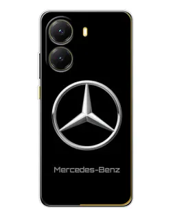 Чехол для Xiaomi POCO X7 Pro с картинкой «Mercedes Silver Logo»