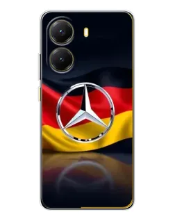 Чехол для Xiaomi POCO X7 Pro с картинкой «Mercedes — флаг Германии»