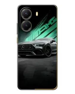 Чехол для Xiaomi POCO X7 Pro с картинкой «Темный Mercedes AMG»
