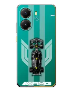 Чехол для Xiaomi POCO X7 Pro с картинкой «Mercedes AMG Petronas»